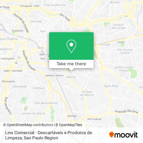 Mapa Lins Comercial - Descartáveis e Produtos de Limpeza