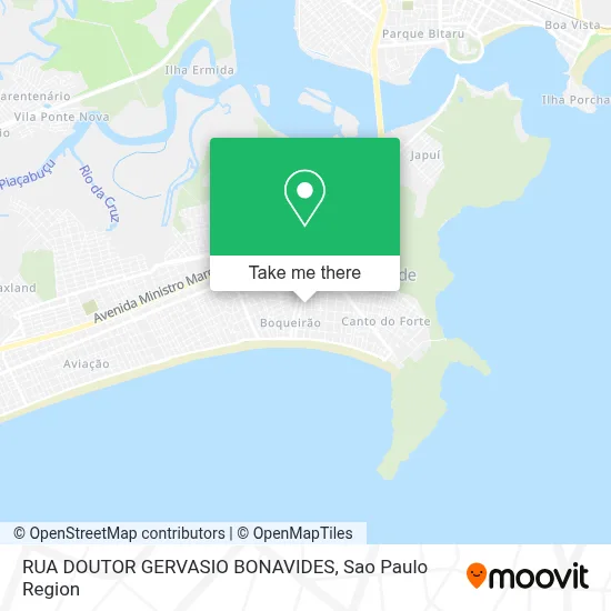 RUA DOUTOR GERVASIO BONAVIDES map