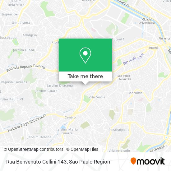 Rua Benvenuto Cellini 143 map