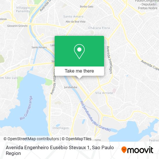 Mapa Avenida Engenheiro Eusébio Stevaux 1