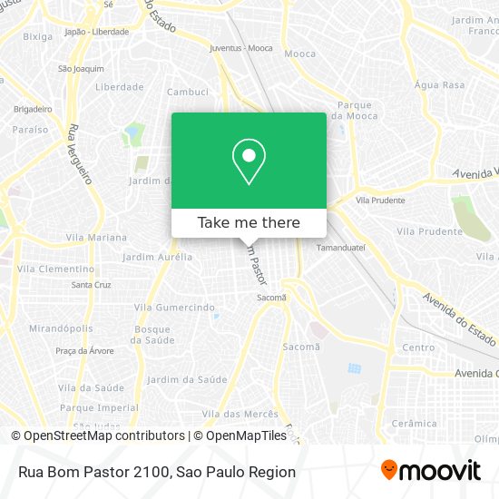 Rua Bom Pastor 2100 map