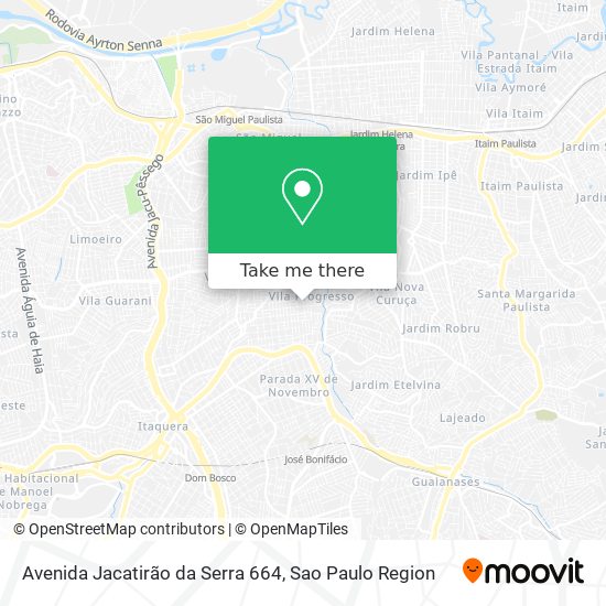 Mapa Avenida Jacatirão da Serra 664