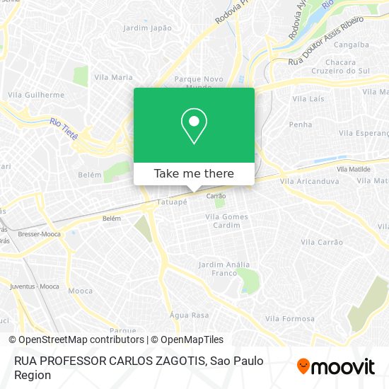 RUA PROFESSOR CARLOS ZAGOTIS map