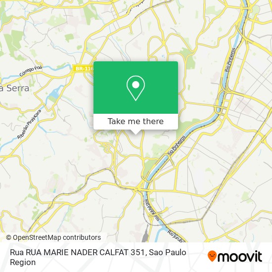 Rua RUA MARIE NADER CALFAT 351 map