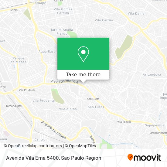 Avenida Vila Ema 5400 map