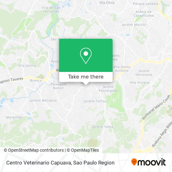 Centro Veterinario Capuava map