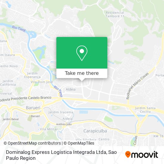 Mapa Dominalog Express Logistica Integrada Ltda