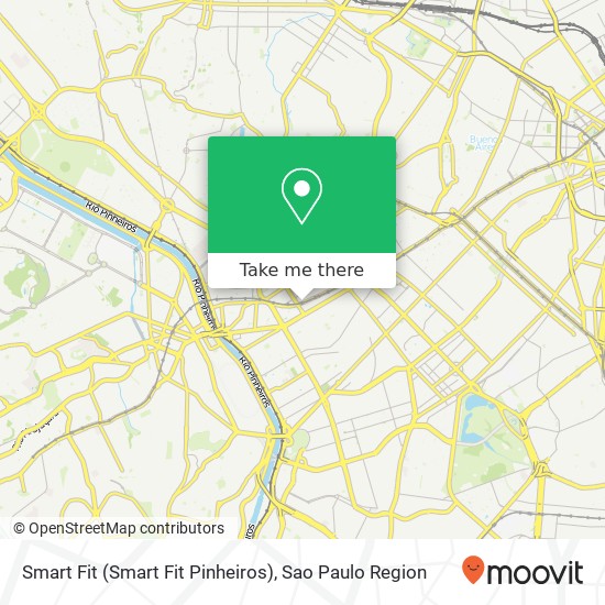 Mapa Smart Fit (Smart Fit Pinheiros)