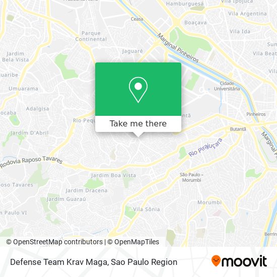 Mapa Defense Team Krav Maga