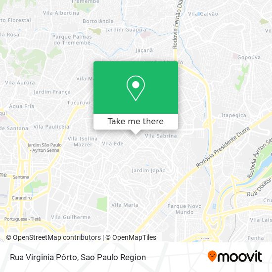 Rua Virginia Pôrto map