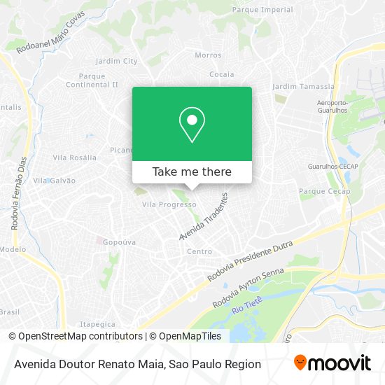 Mapa Avenida Doutor Renato Maia
