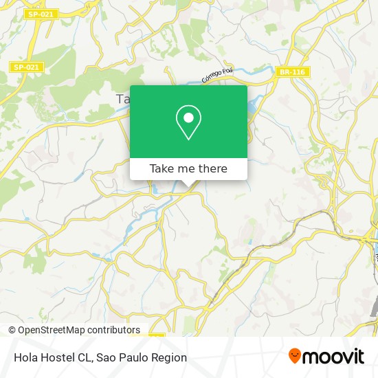 Mapa Hola Hostel CL
