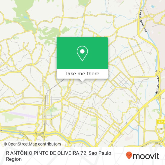 R ANTÔNIO PINTO DE OLIVEIRA 72 map