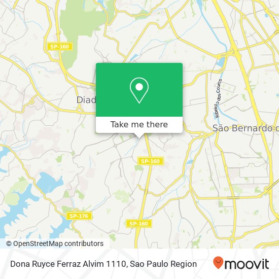 Dona Ruyce Ferraz Alvim 1110 map