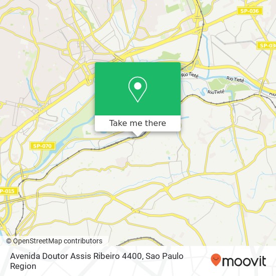 Mapa Avenida Doutor Assis Ribeiro 4400