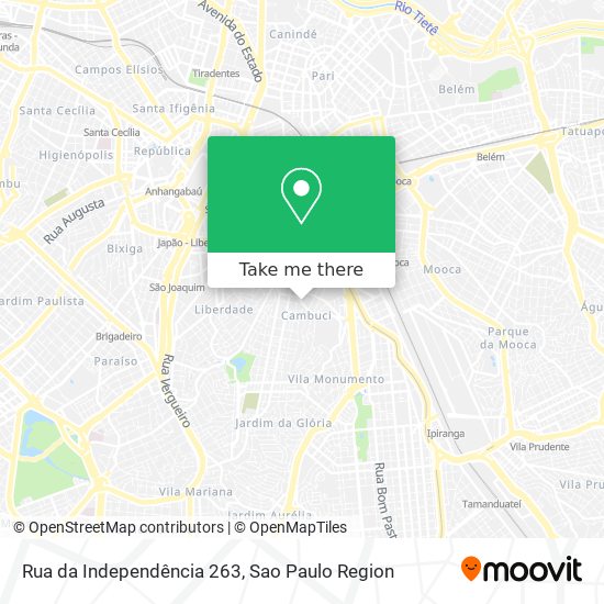 Mapa Rua da Independência 263