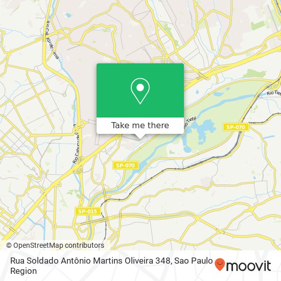 Mapa Rua Soldado Antônio Martins Oliveira 348