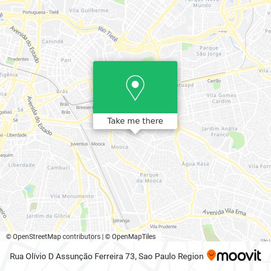 Mapa Rua Olívio D Assunção Ferreira 73