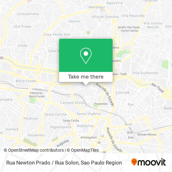 Rua Newton Prado / Rua Solon map