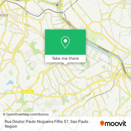 Mapa Rua Doutor Paulo Nogueira Filho 57
