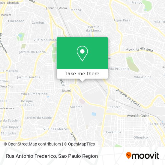 Rua Antonio Frederico map