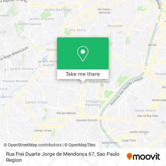 Mapa Rua Frei Duarte Jorge de Mendonça  67