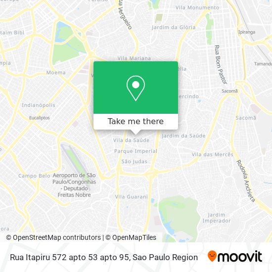 Mapa Rua Itapiru  572 apto 53 apto 95