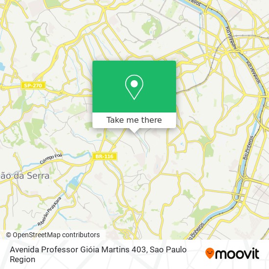Mapa Avenida Professor Gióia Martins 403