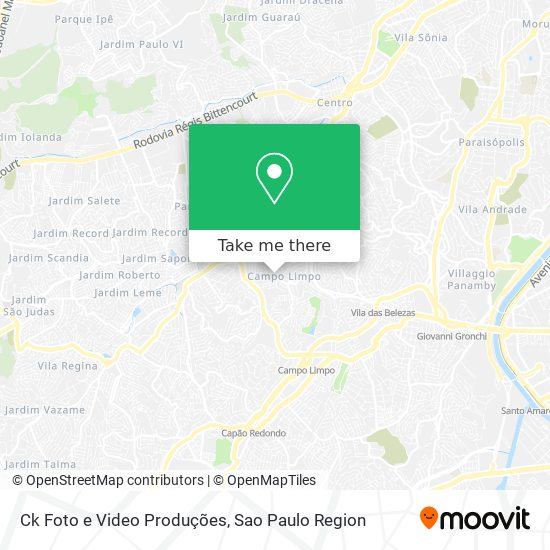 Ck Foto e Video Produções map