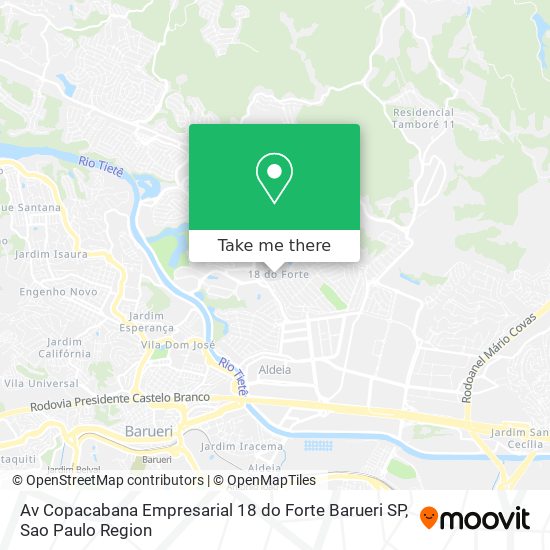 Av  Copacabana  Empresarial 18 do Forte  Barueri   SP map