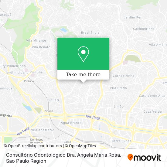 Mapa Consultório Odontológico Dra. Angela Maria Rosa
