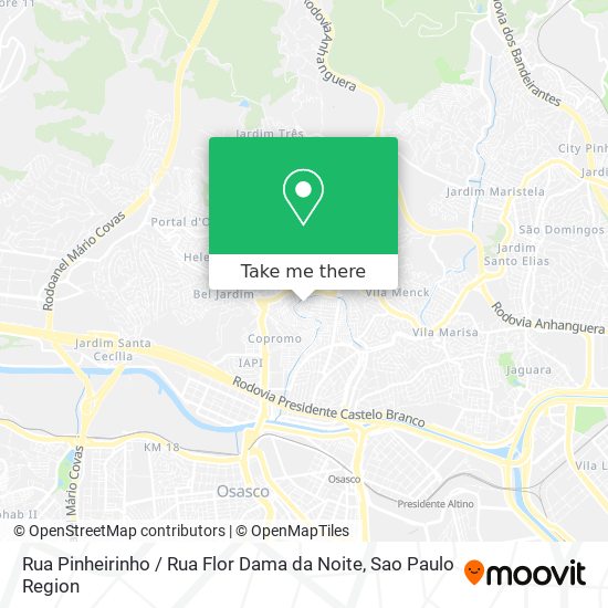 Rua Pinheirinho / Rua Flor Dama da Noite map