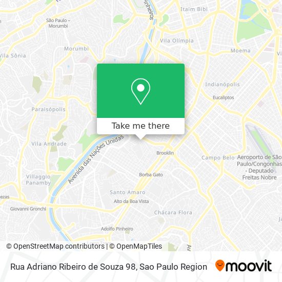 Mapa Rua Adriano Ribeiro de Souza 98
