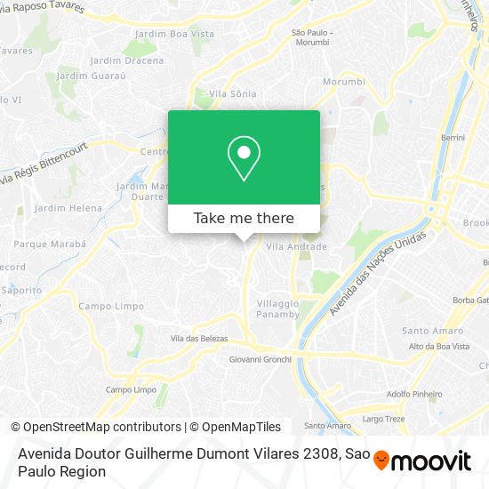 Avenida Doutor Guilherme Dumont Vilares 2308 map