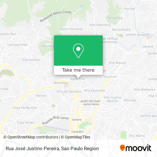 Rua José Justino Pereira map