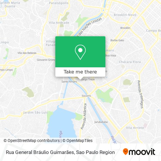 Rua General Bráulio Guimarães map