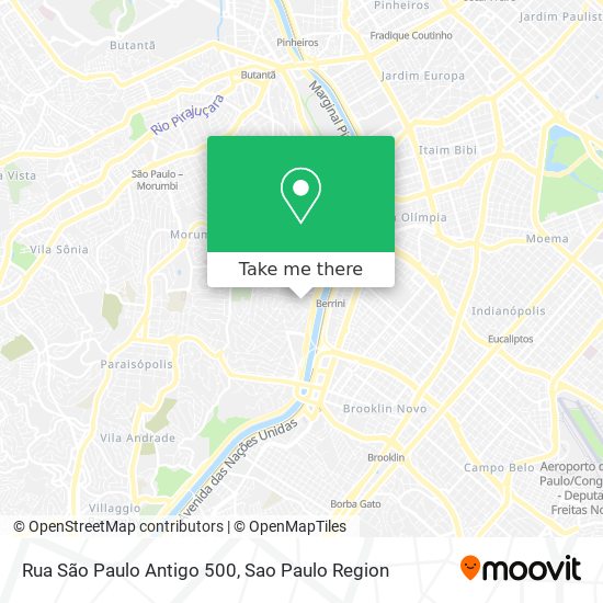 Mapa Rua São Paulo Antigo 500