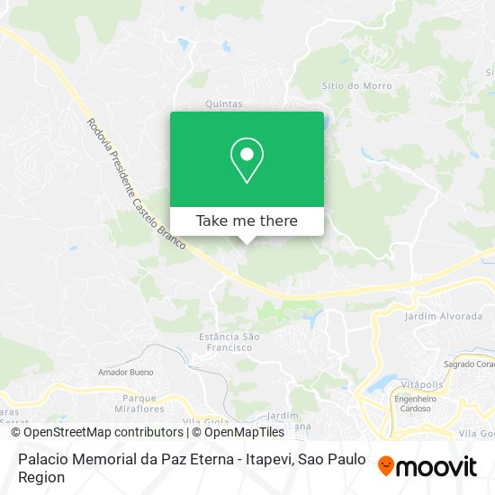 Palacio Memorial da Paz Eterna - Itapevi map