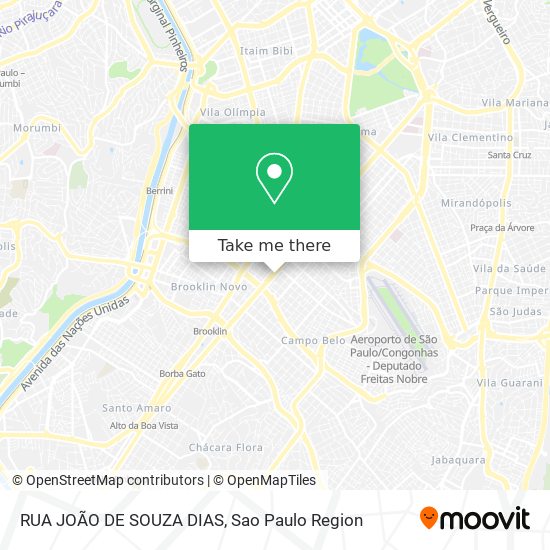 RUA JOÃO DE SOUZA DIAS map