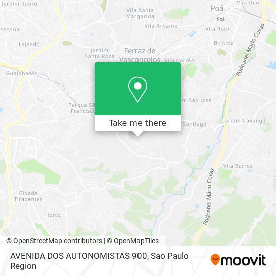 Mapa AVENIDA DOS AUTONOMISTAS 900