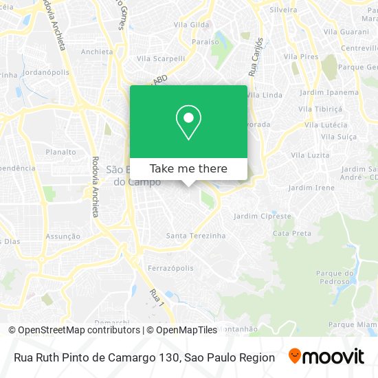 Rua Ruth Pinto de Camargo 130 map