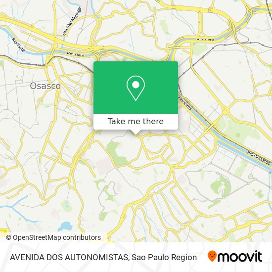 AVENIDA DOS AUTONOMISTAS map