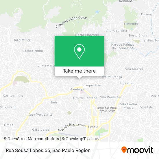 Mapa Rua Sousa Lopes 65