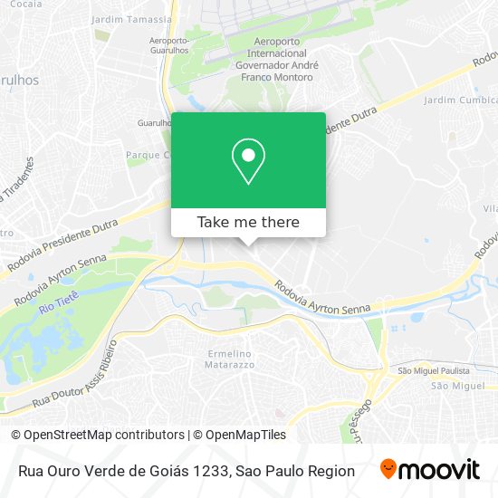 Mapa Rua Ouro Verde de Goiás 1233