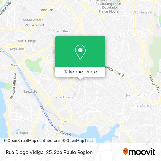 Mapa Rua Diogo Vidigal 25