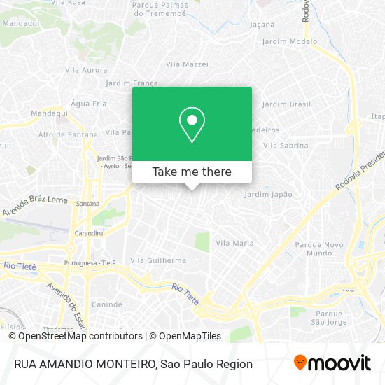 Mapa RUA AMANDIO MONTEIRO