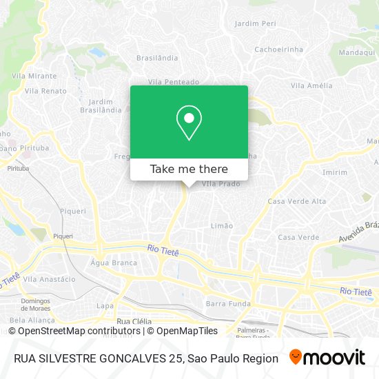 RUA SILVESTRE GONCALVES 25 map