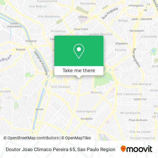 Doutor Joao Climaco Pereira 65 map