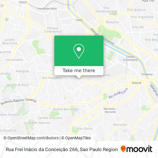 Mapa Rua Frei Inácio da Conceição 266