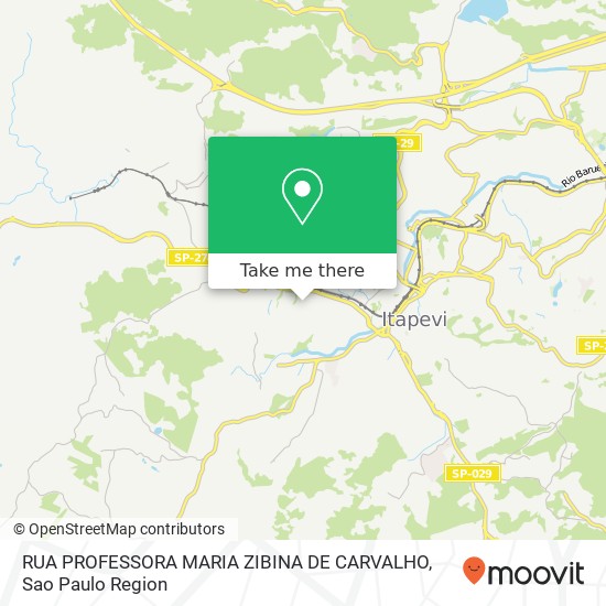 RUA PROFESSORA MARIA ZIBINA DE CARVALHO map